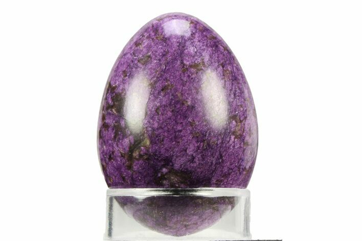 Polished Purple Chromium-Bearing Iowaite w/ Serpentine Egg #356562